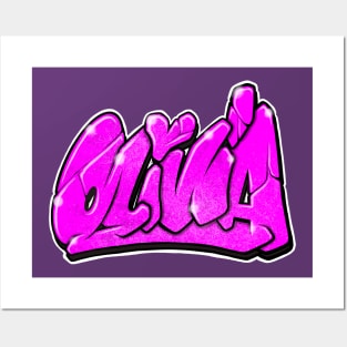 Olivia - graffiti name Posters and Art